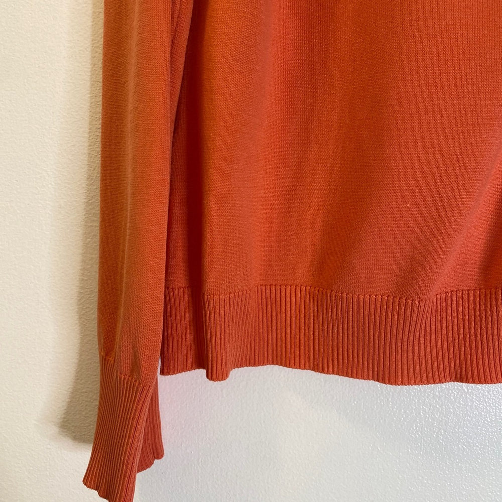 Women's August Silk Cardigan Orange Size XXL - Picture 3 of 6